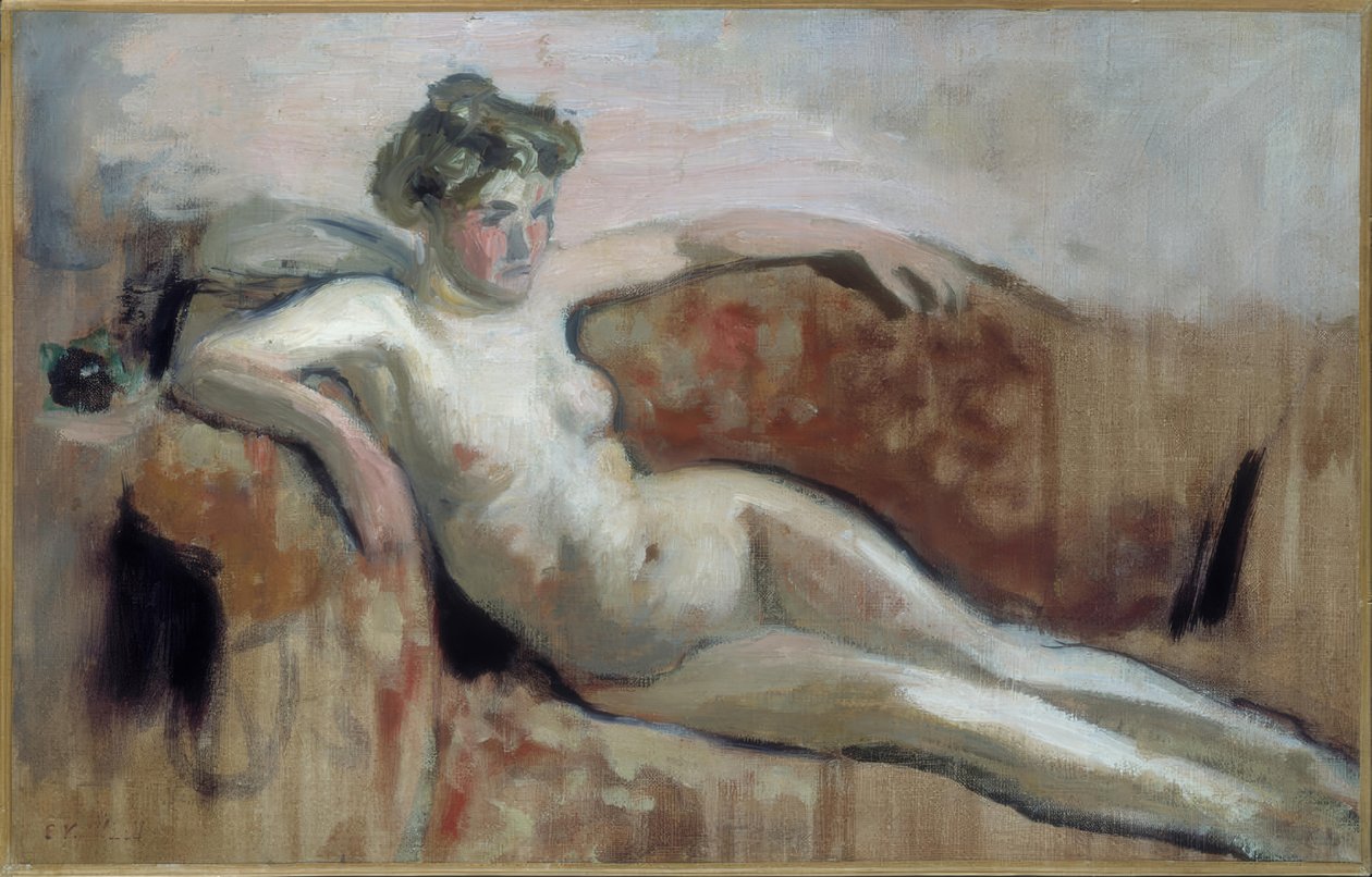 Liggend naakt door Edouard Vuillard