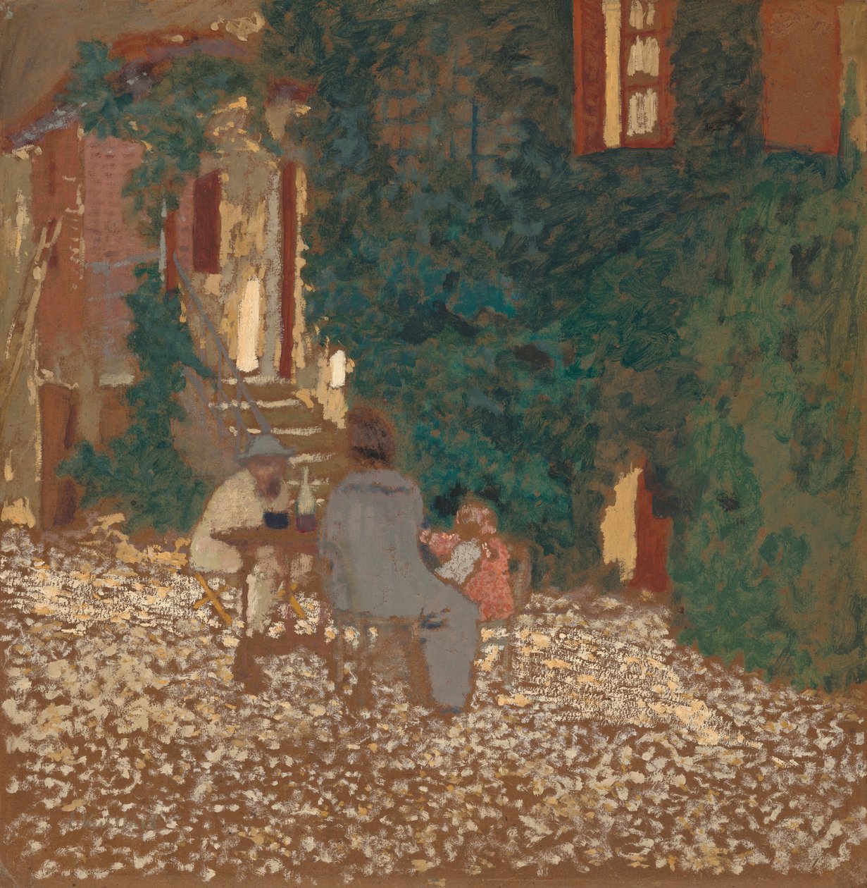 Maaltijd in een tuin, 1898 door Edouard Vuillard