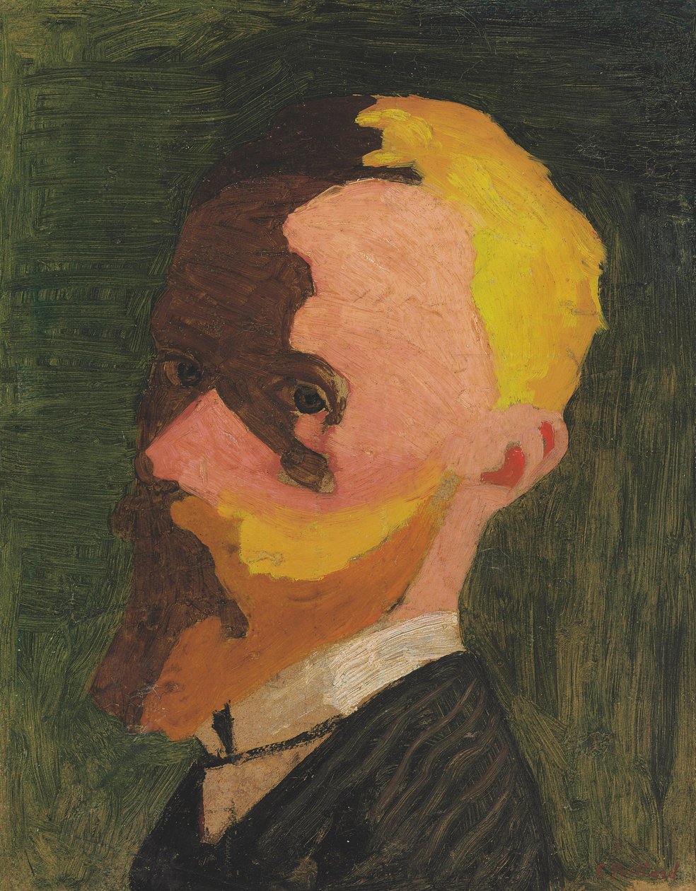 Zelfportret, ca. 1890 door Edouard Vuillard