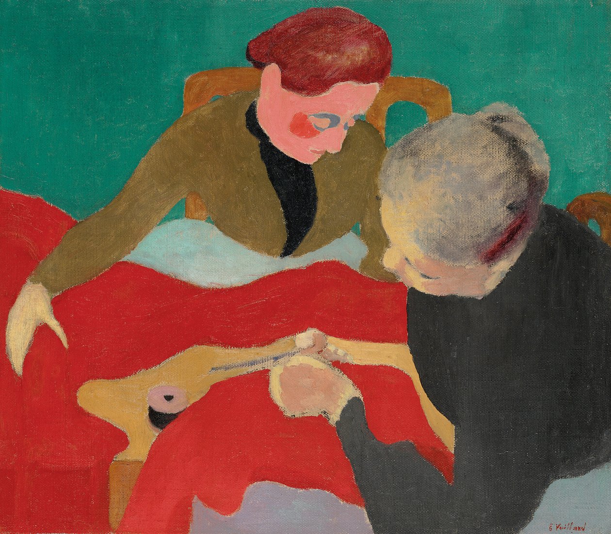 De Naaisters; Les couturieres, 1890 door Edouard Vuillard