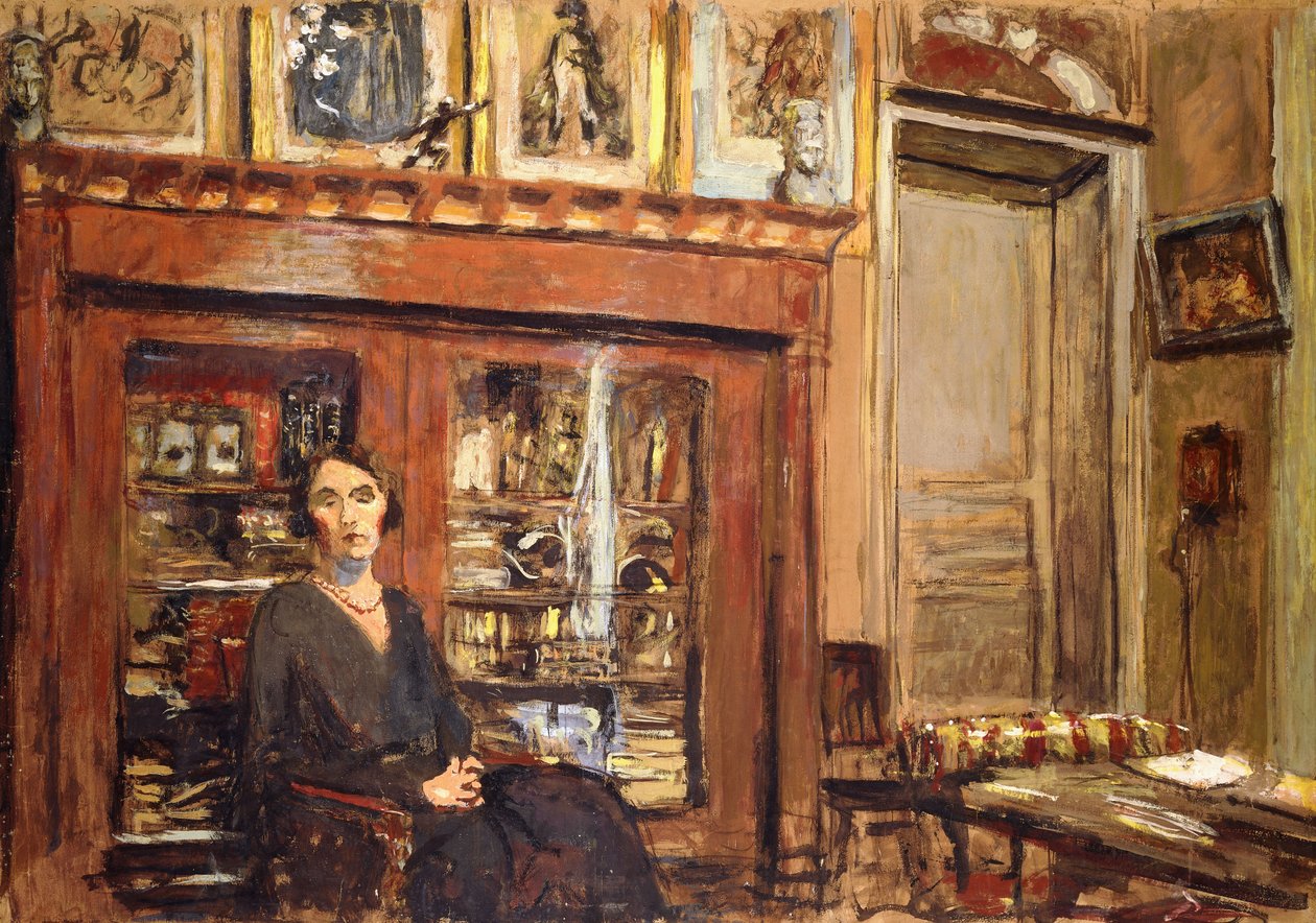 Vrouw in een Interieur, ca. 1920 door Edouard Vuillard