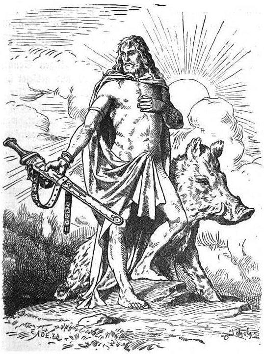 Freyr door Eduard Ade