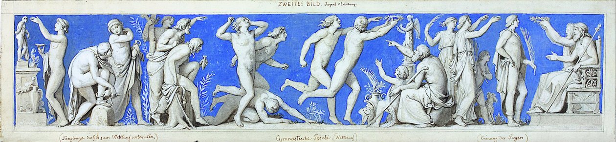 Gymnastiekspelen door Eduard Bendemann
