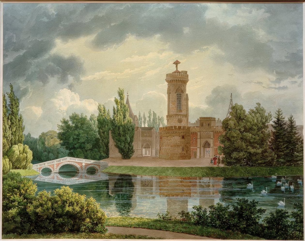 Franzensburg (gebouwd 1801-1836 onder keizer Franz I.; Arch.: Johann Ferdinand Hetzendorf von Hohenberg) door Eduard Gurk
