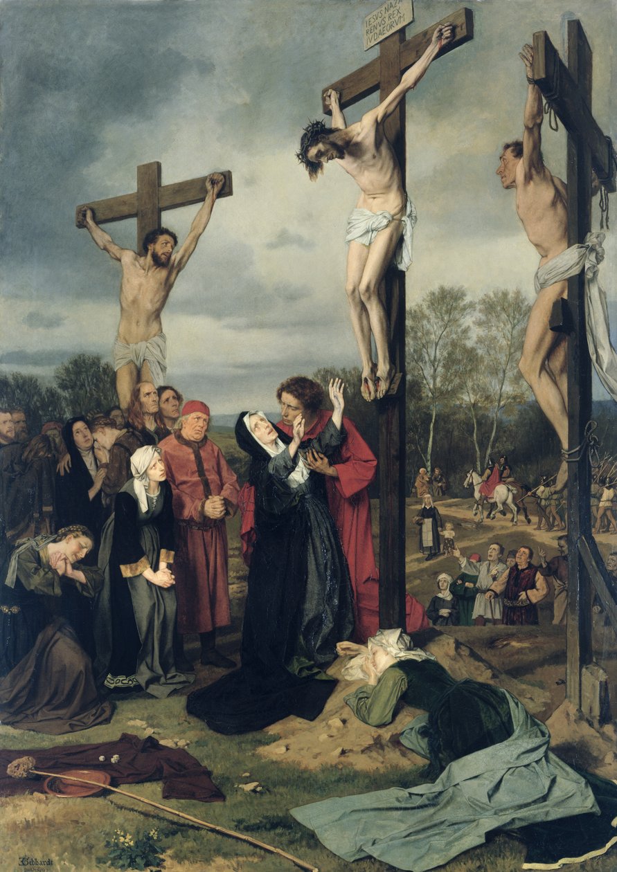 Kruisiging, 1873 door Eduard Karl Franz von Gebhardt