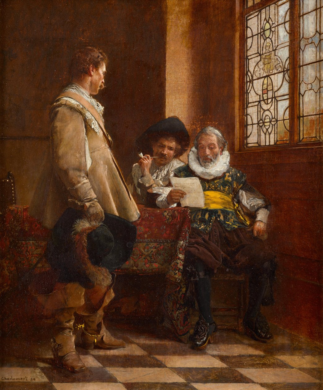 Een brief door Eduard Charlemont