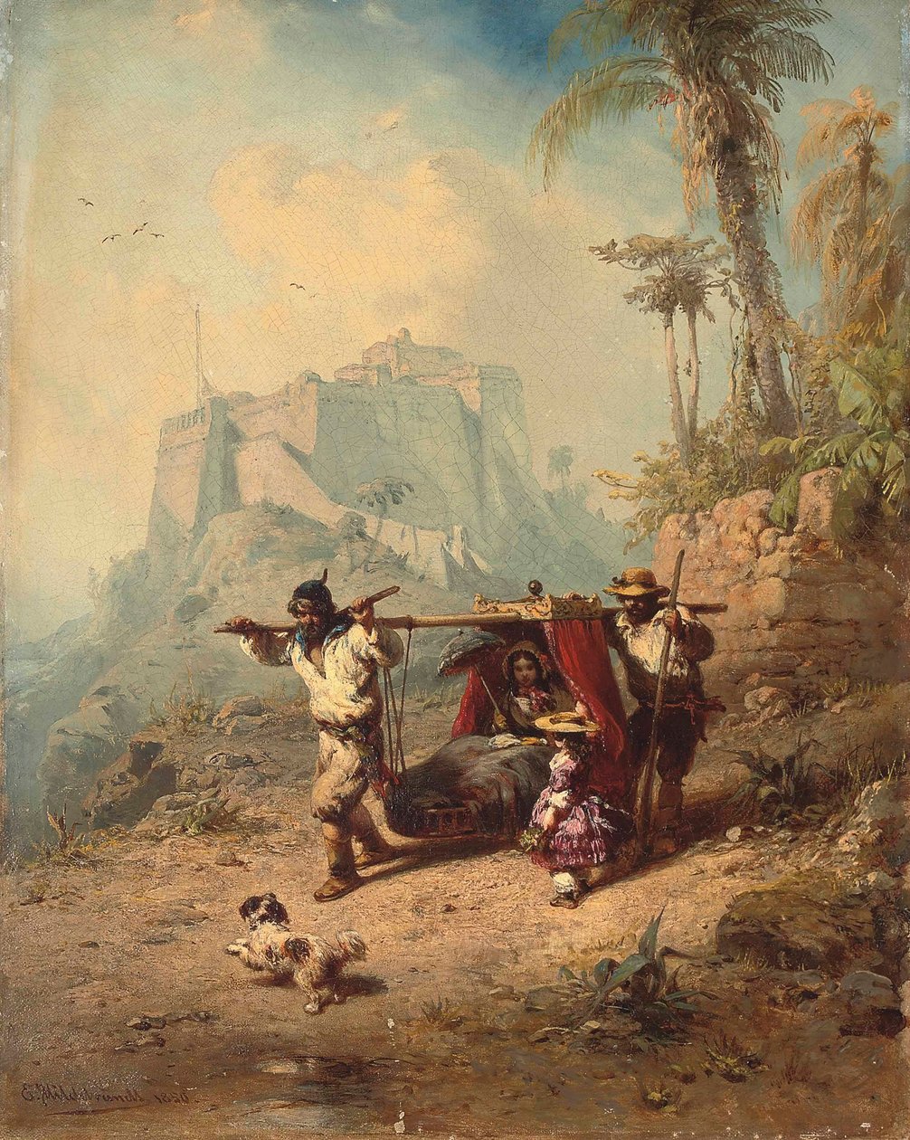 Kasteel van Pico, Madeira door Eduard Hildebrandt