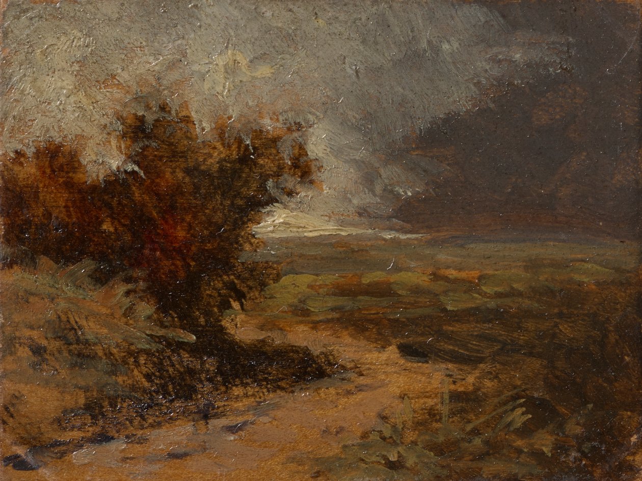 Onweerlandschap door Eduard Peithner von Lichtenfels