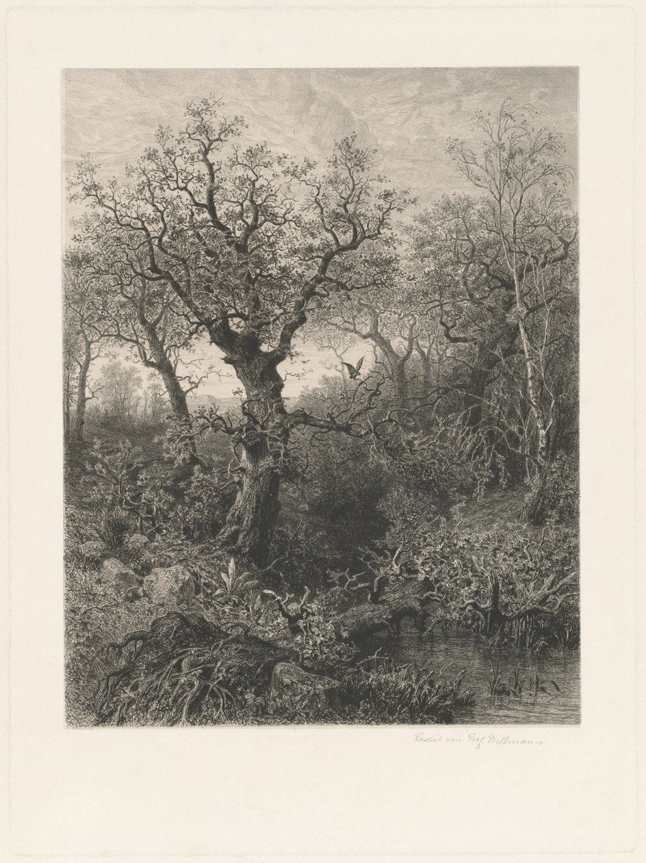 Herfst door Eduard Willmann, after Eduard Marak