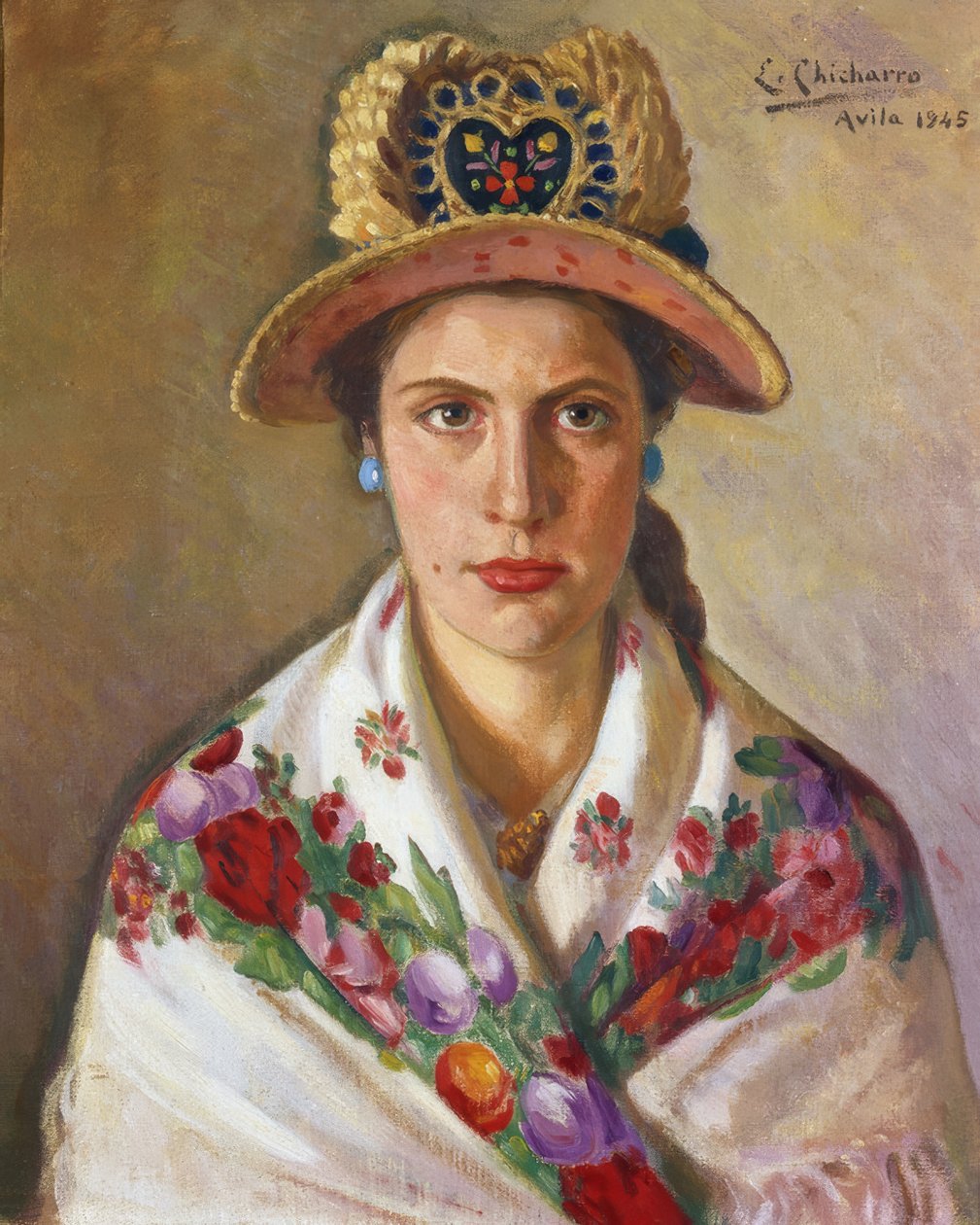 Vrouw uit Avila door Eduardo Chicharro y Agüera