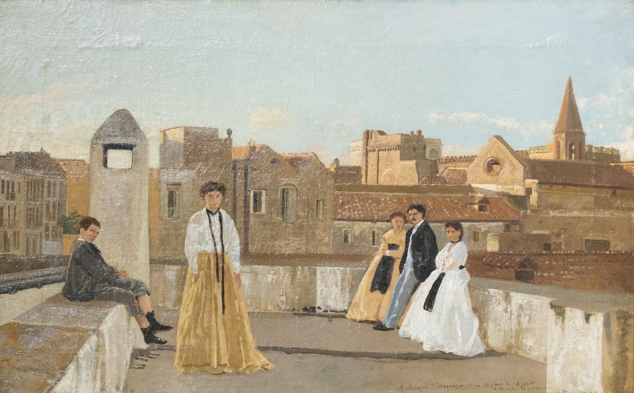 Het terras door Eduardo Dalbono