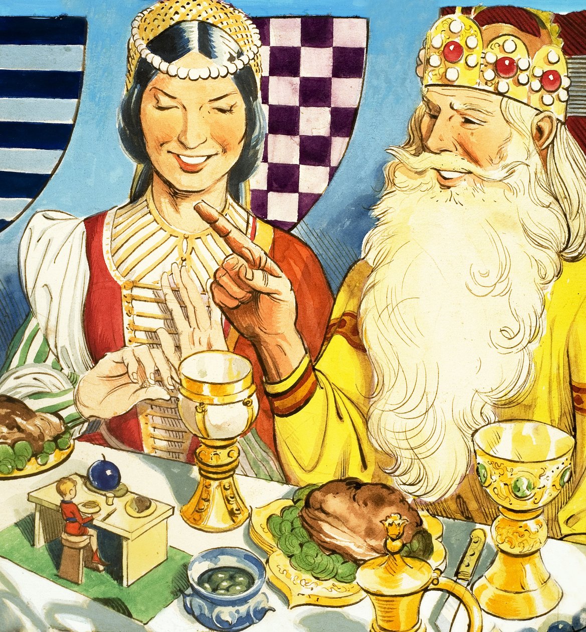 Klein Duimpje met Diner door Eduardo Teixeira Coelho