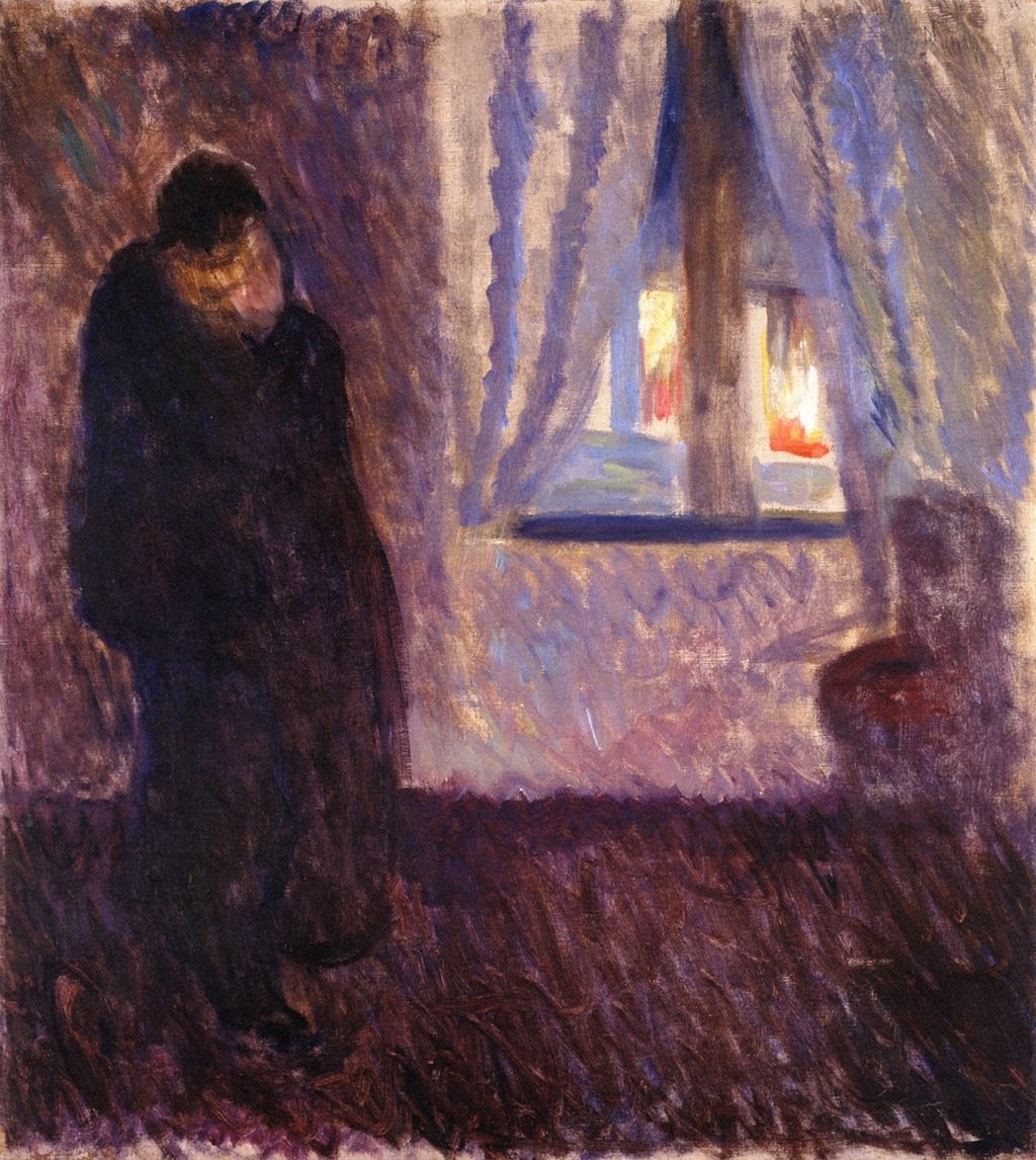 Kus bij het raam door Edvard Munch