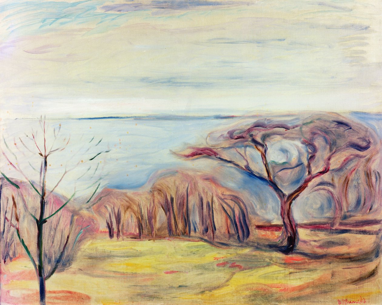 Landschap door Edvard Munch