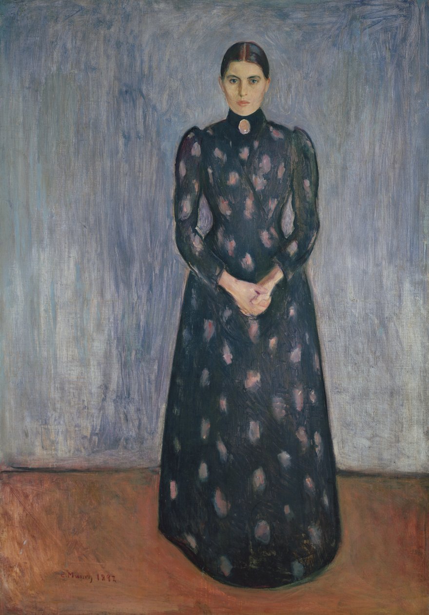 Portret van Inger Munch door Edvard Munch