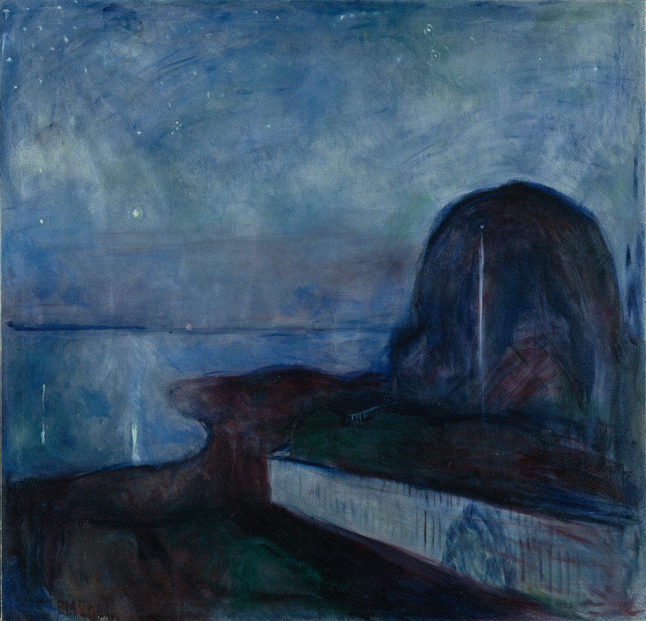Sterrennacht door Edvard Munch