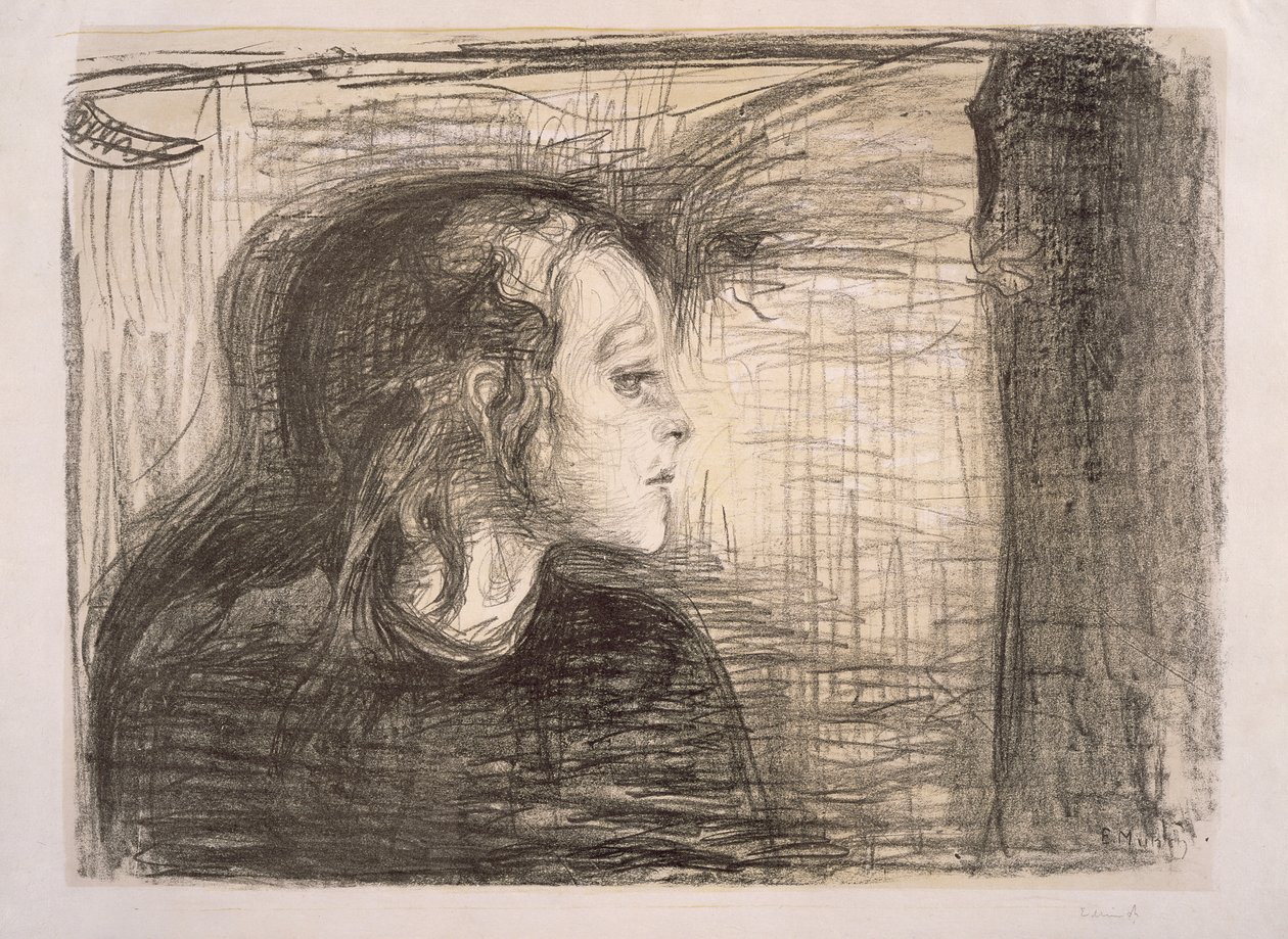 Het zieke meisje door Edvard Munch
