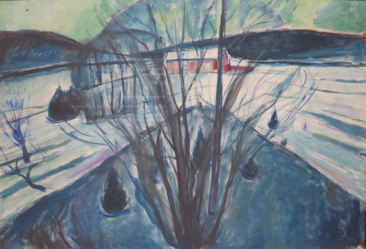Winternacht, Ekely door Edvard Munch