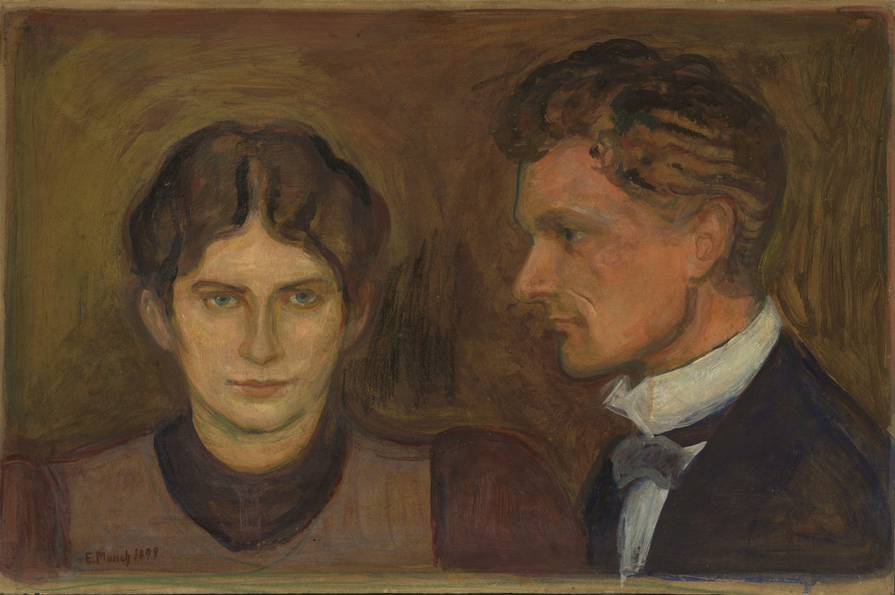 Aase en Harald Norregaard door Edvard Munch
