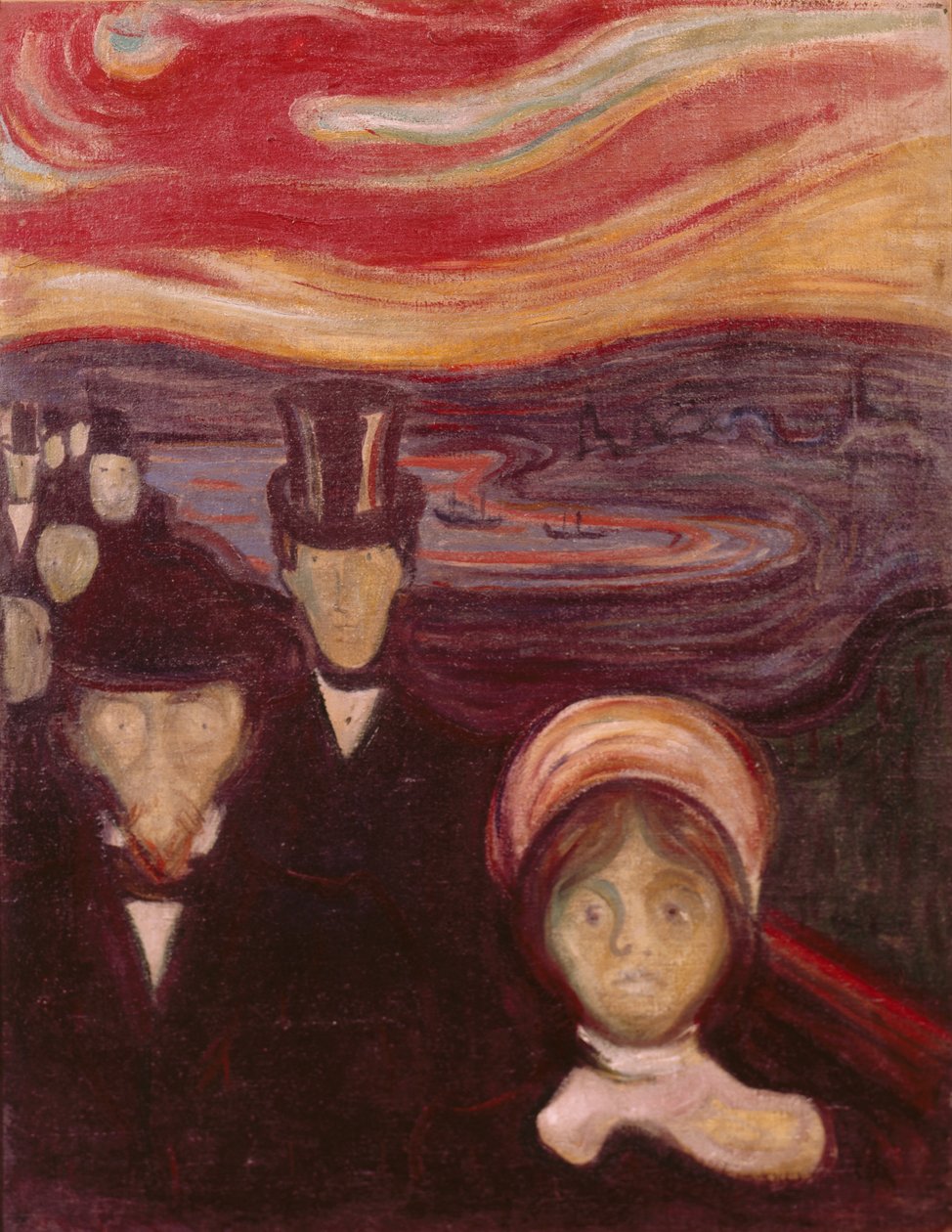 Angst door Edvard Munch