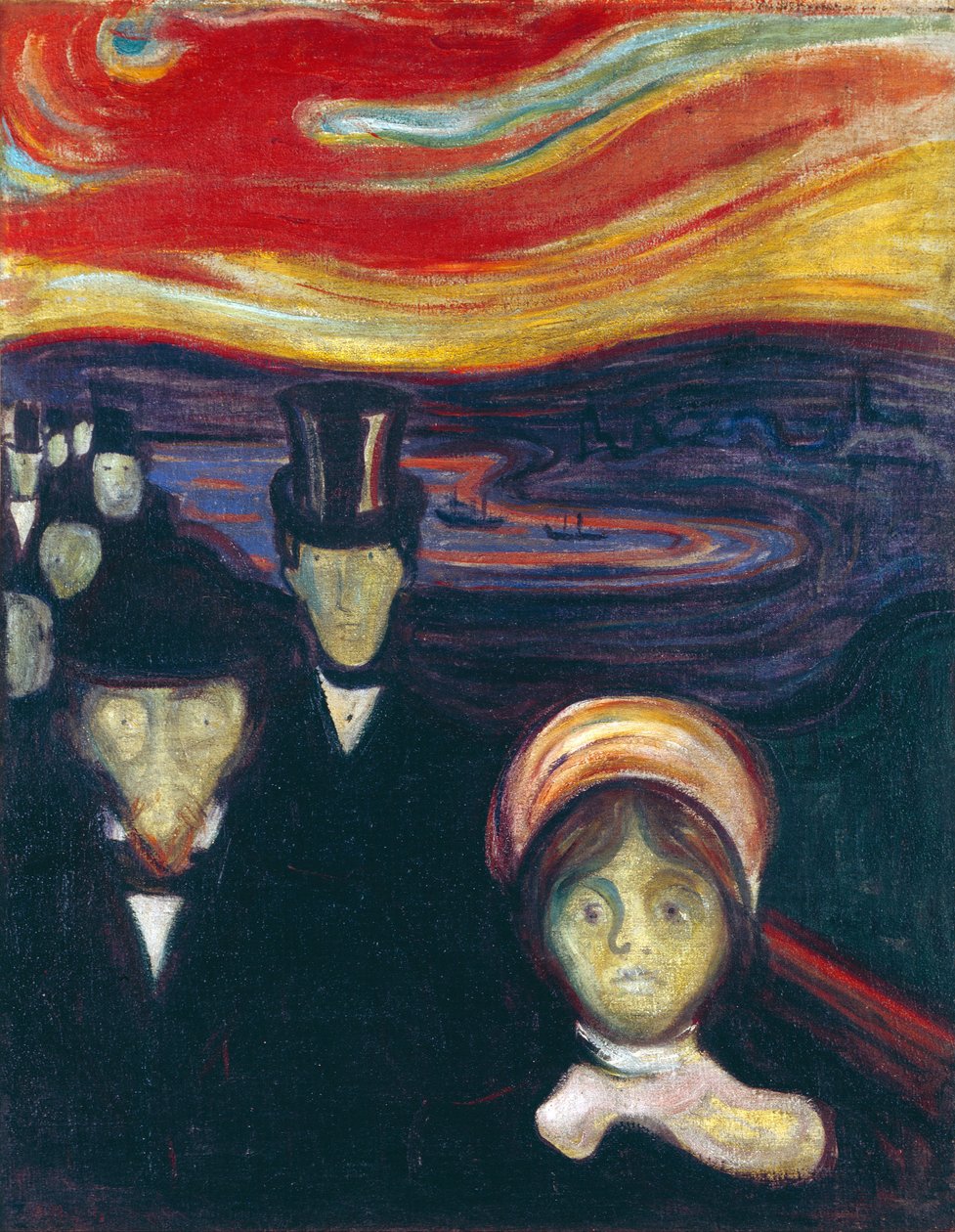 Angst door Edvard Munch