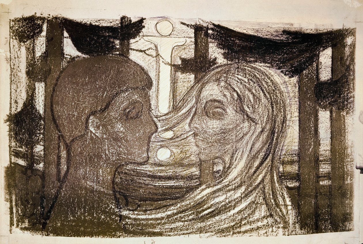 Aantrekking II door Edvard Munch