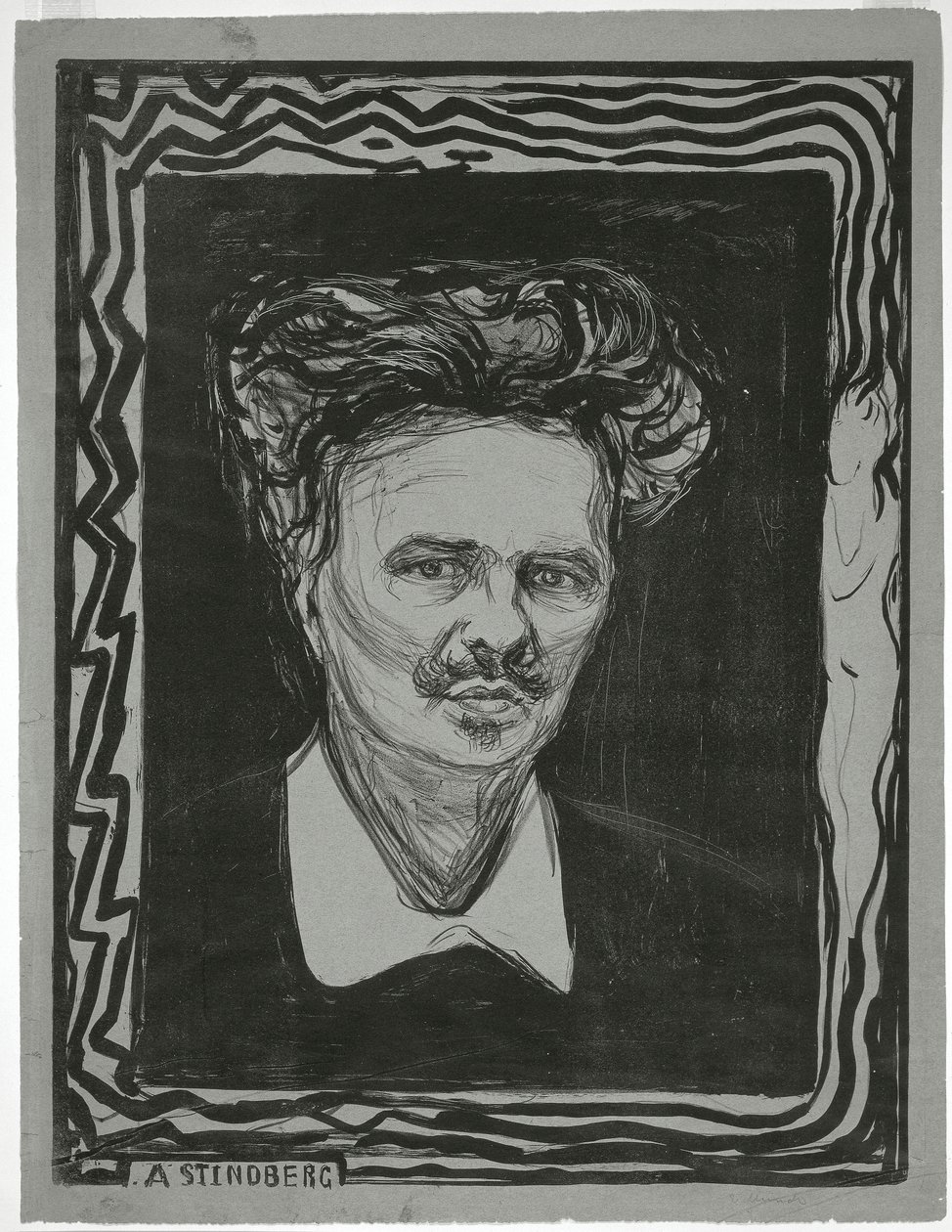 August Strindberg door Edvard Munch
