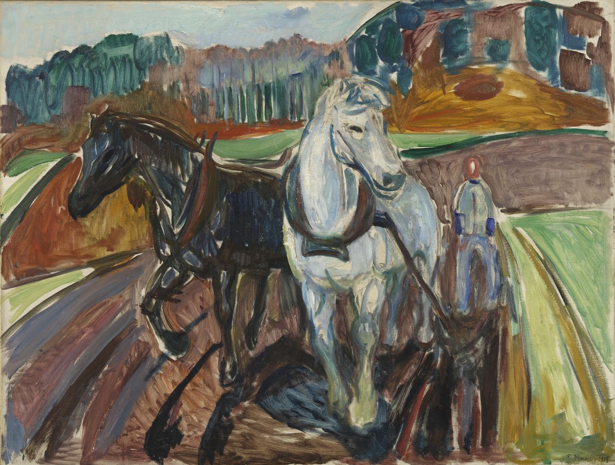 Herfstploegen door Edvard Munch