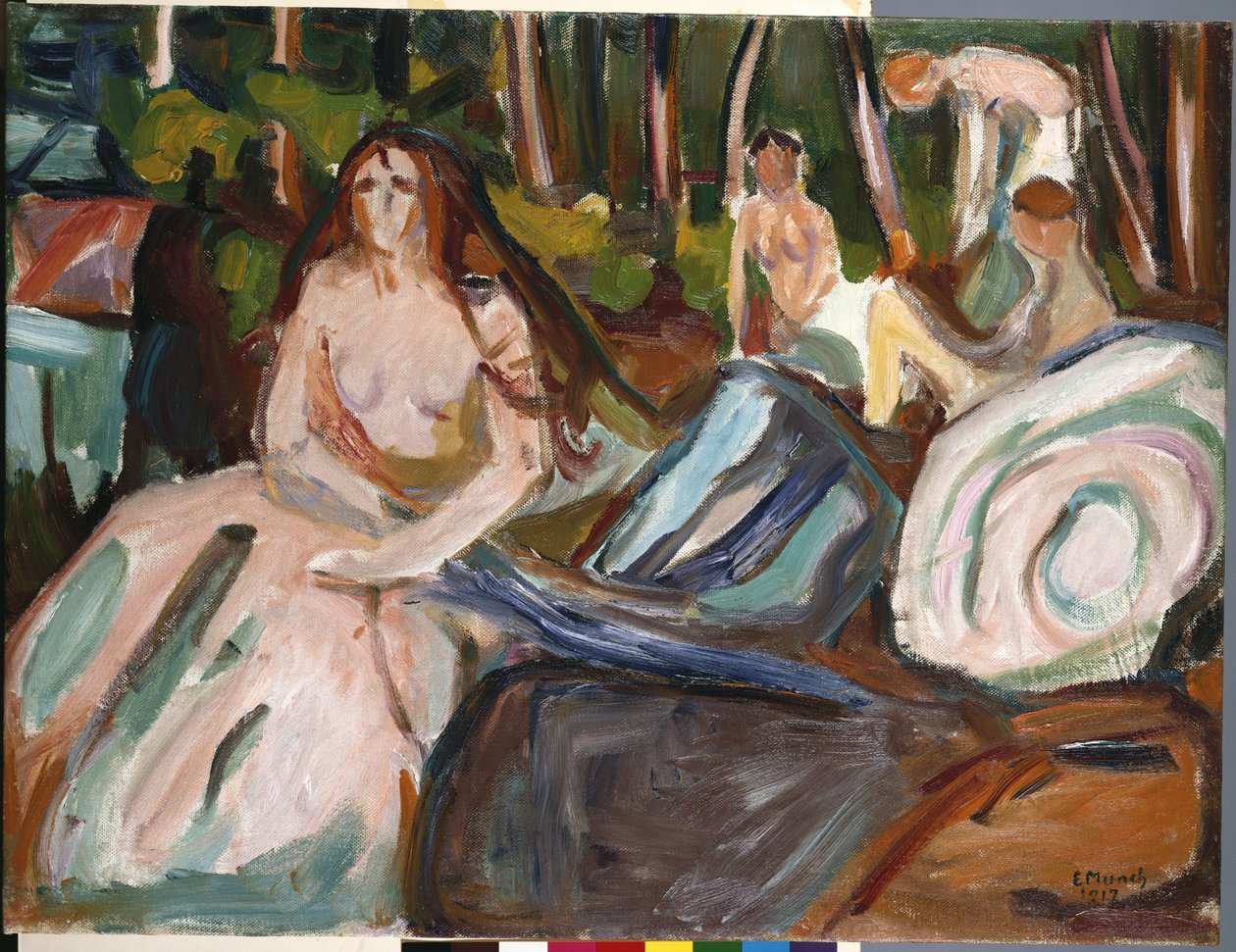 Baden door Edvard Munch