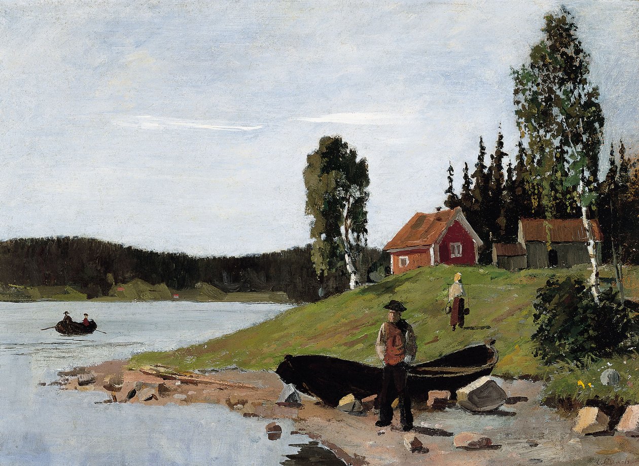 Kustlandschap, 1881 door Edvard Munch