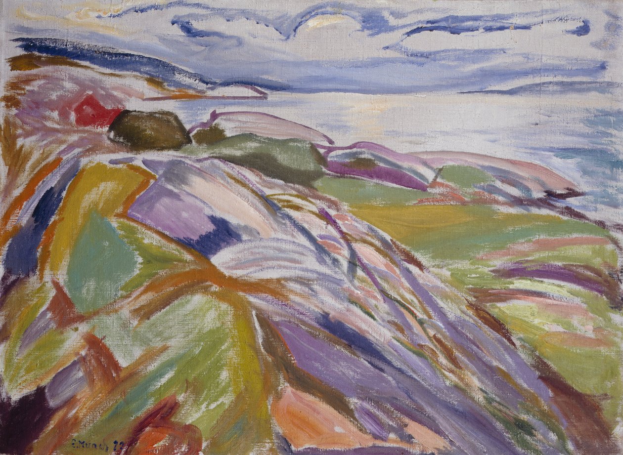 Kustlandschap, Hvitsten door Edvard Munch
