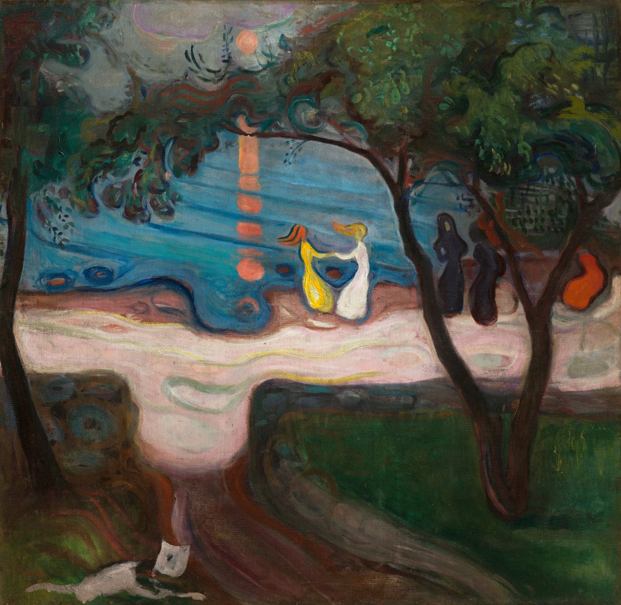 Dansen aan de kust door Edvard Munch