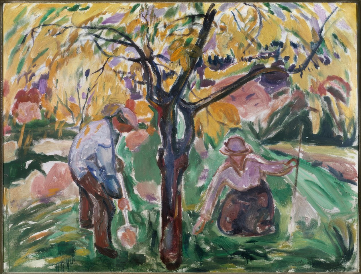 De appelboom door Edvard Munch