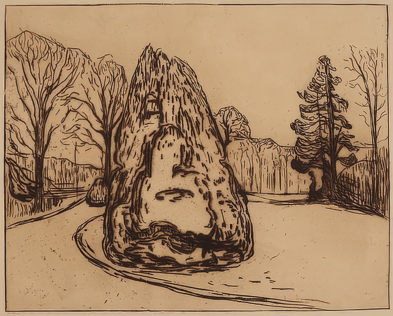 De tuin door Edvard Munch