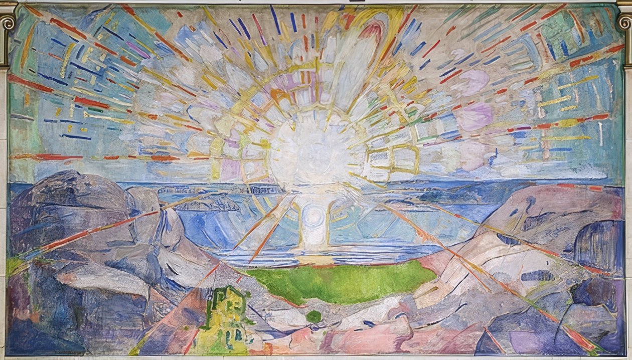 De zon door Edvard Munch