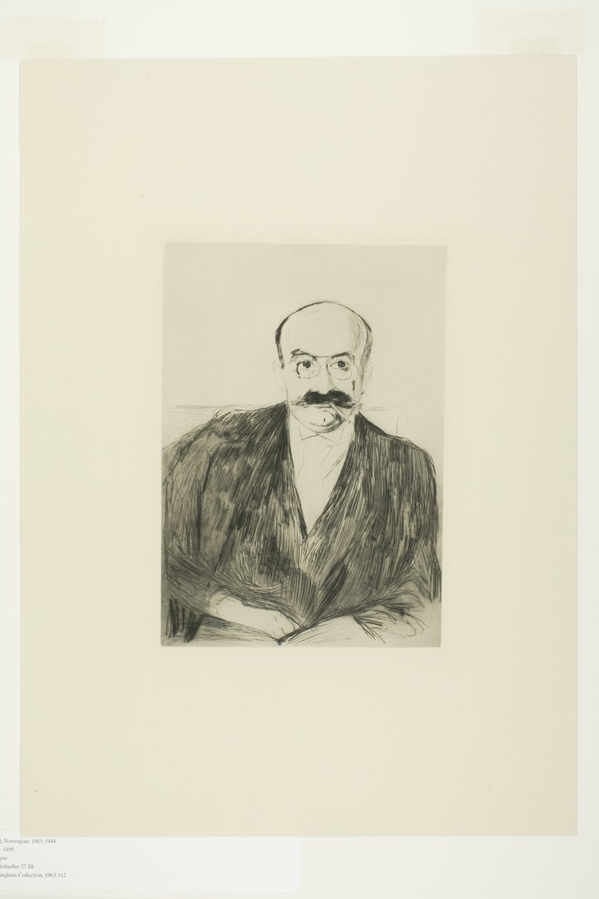 Dr. Max Asch door Edvard Munch
