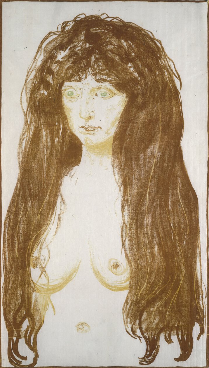 Vrouwelijk naakt, Zonde door Edvard Munch