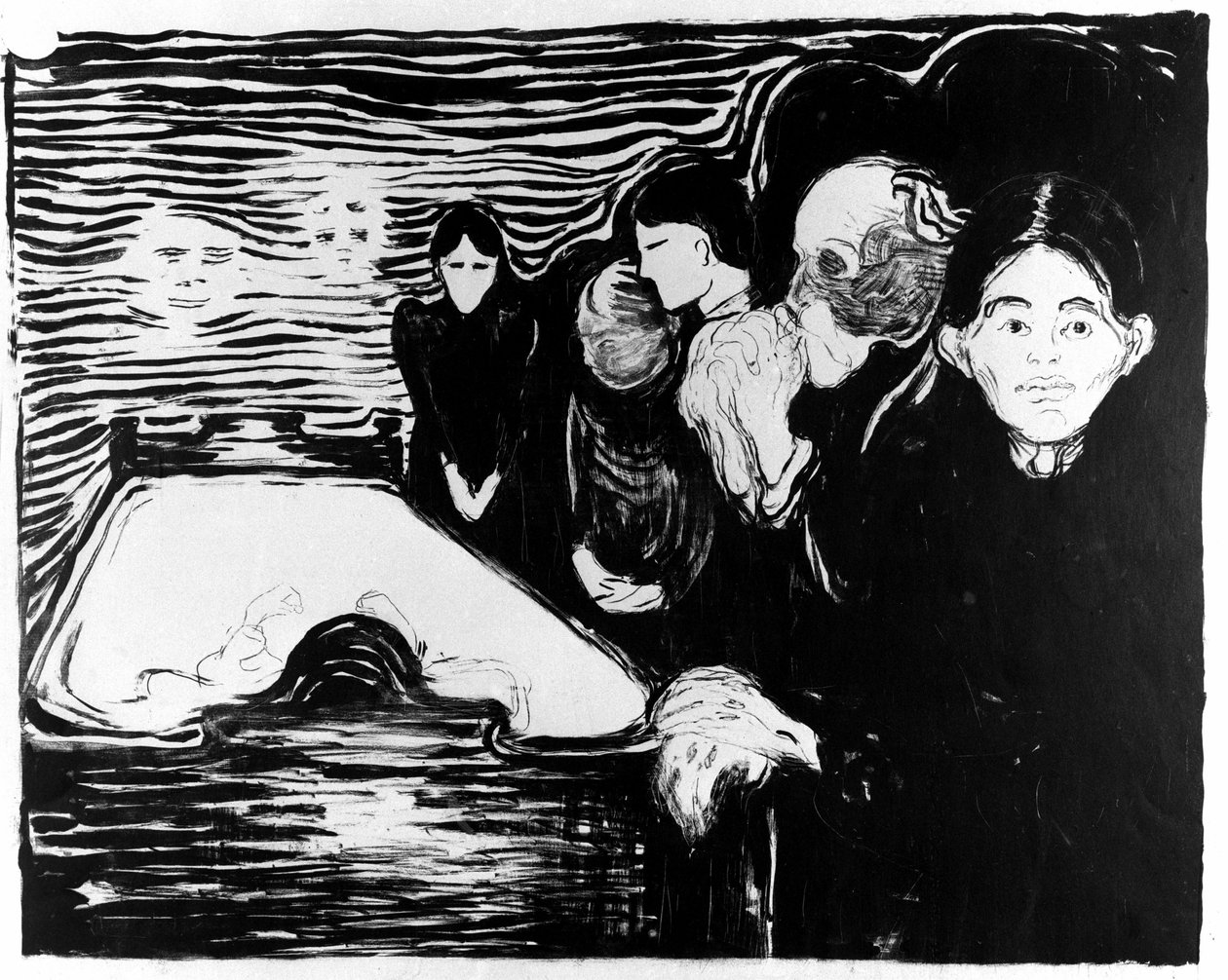 Strijd tegen de dood door Edvard Munch
