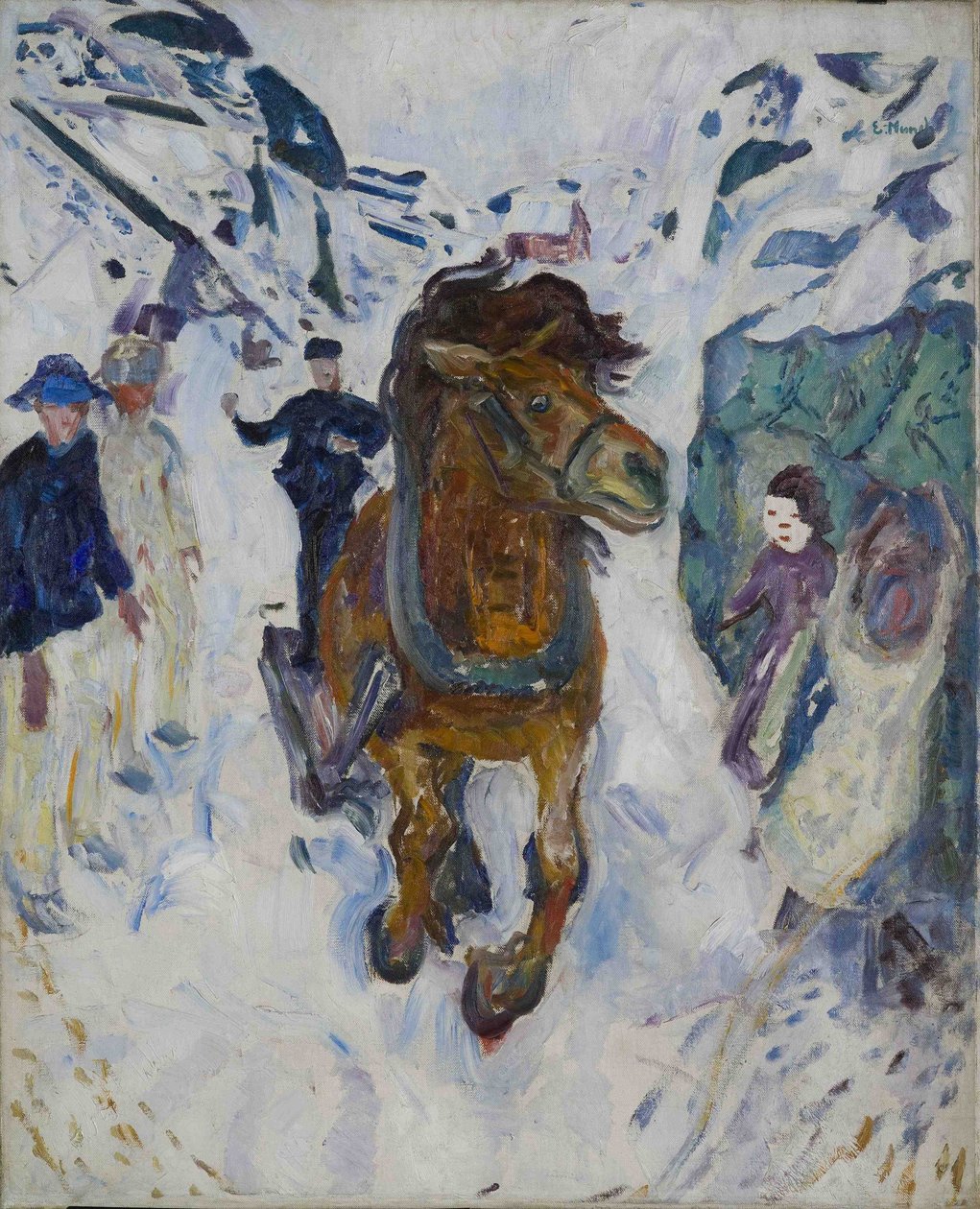 Galopperend Paard door Edvard Munch