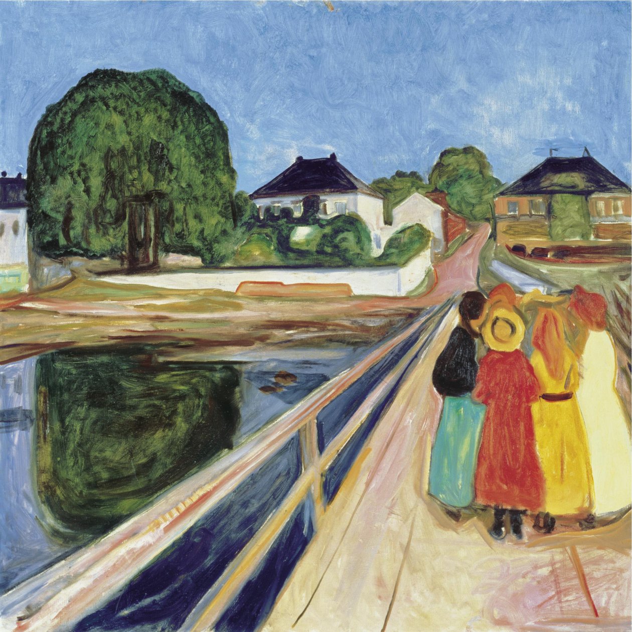 Meisjes op de brug, 1902 door Edvard Munch