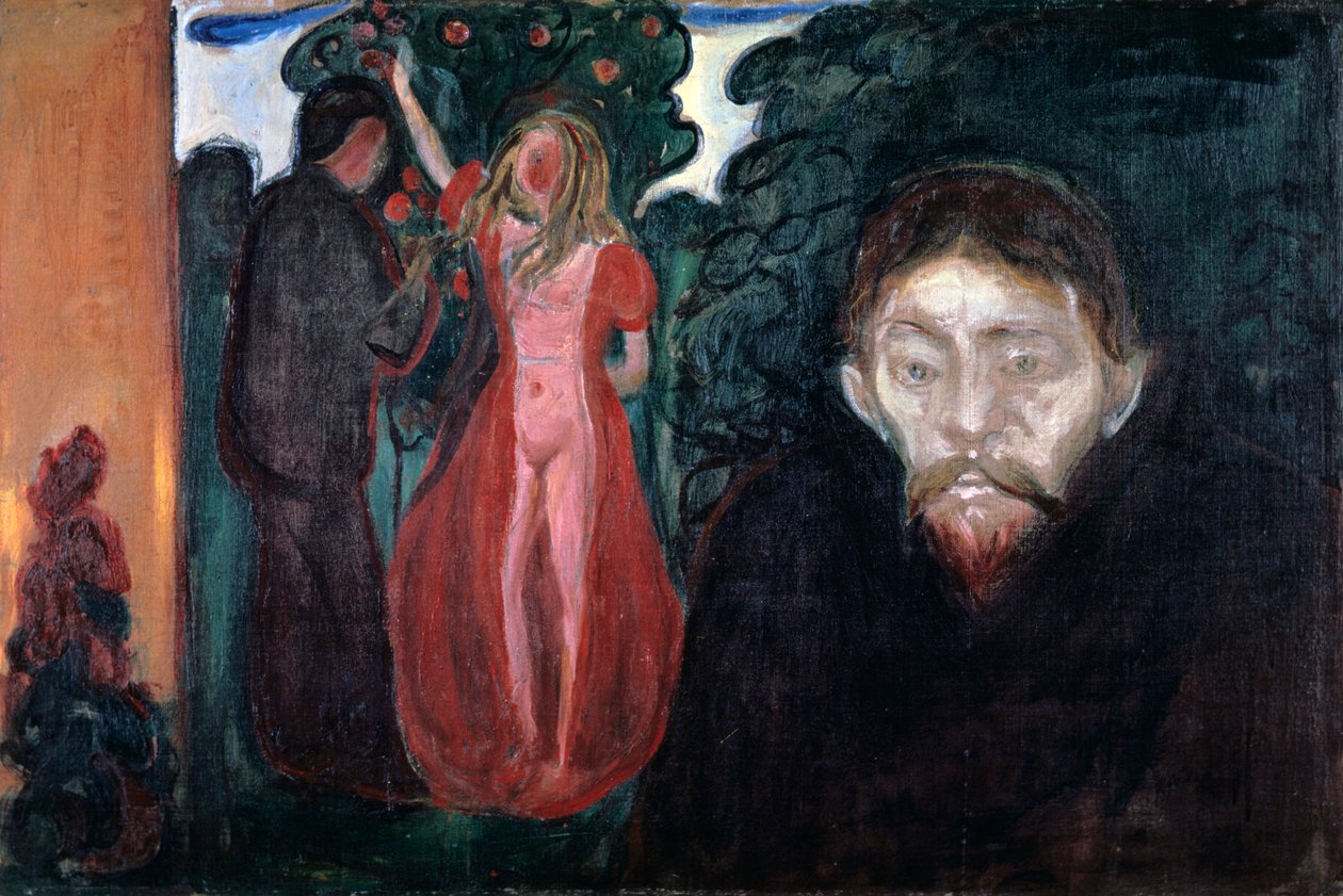 Jaloezie, 1895 door Edvard Munch