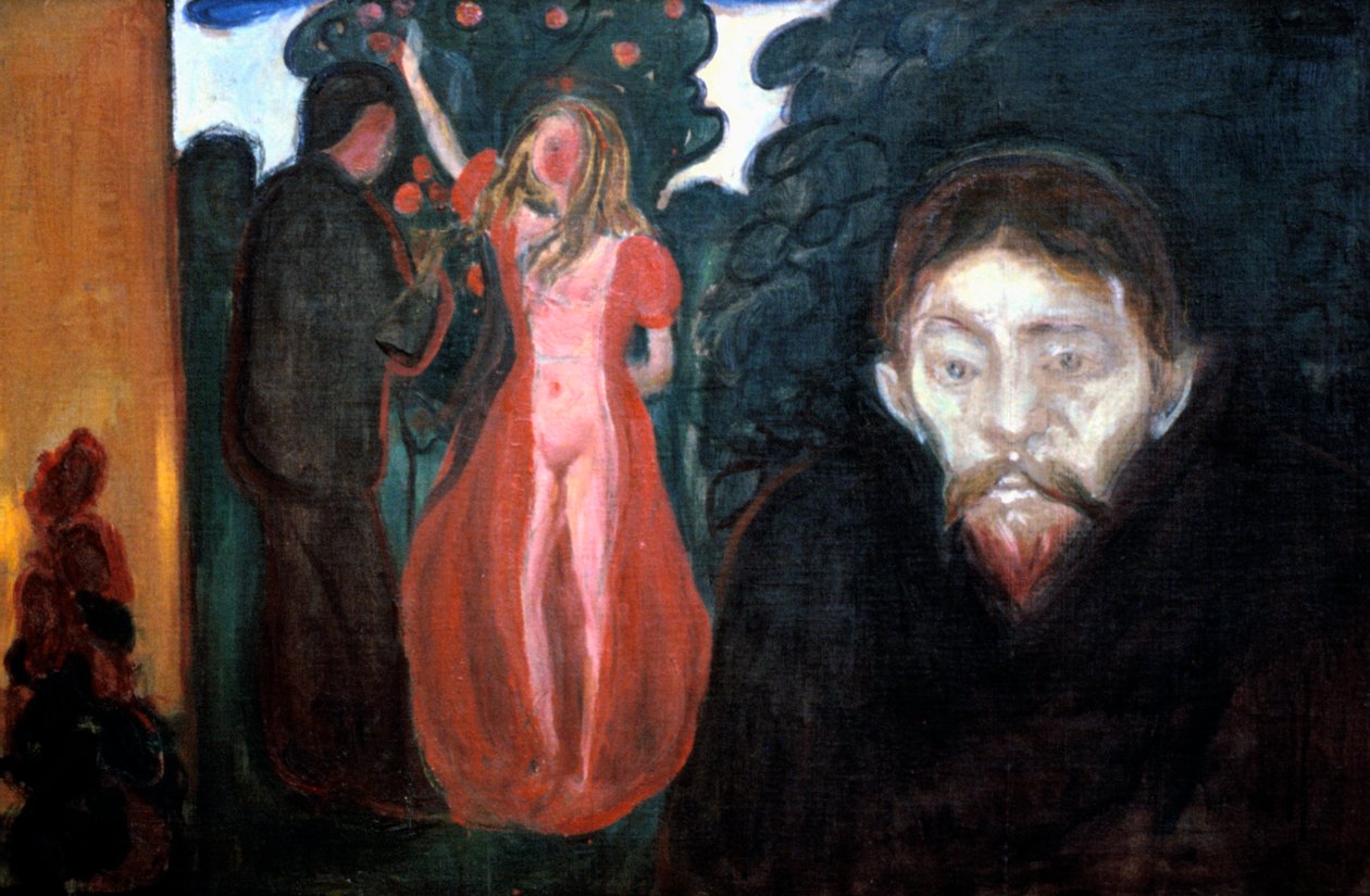 Jaloezie, 1895 door Edvard Munch