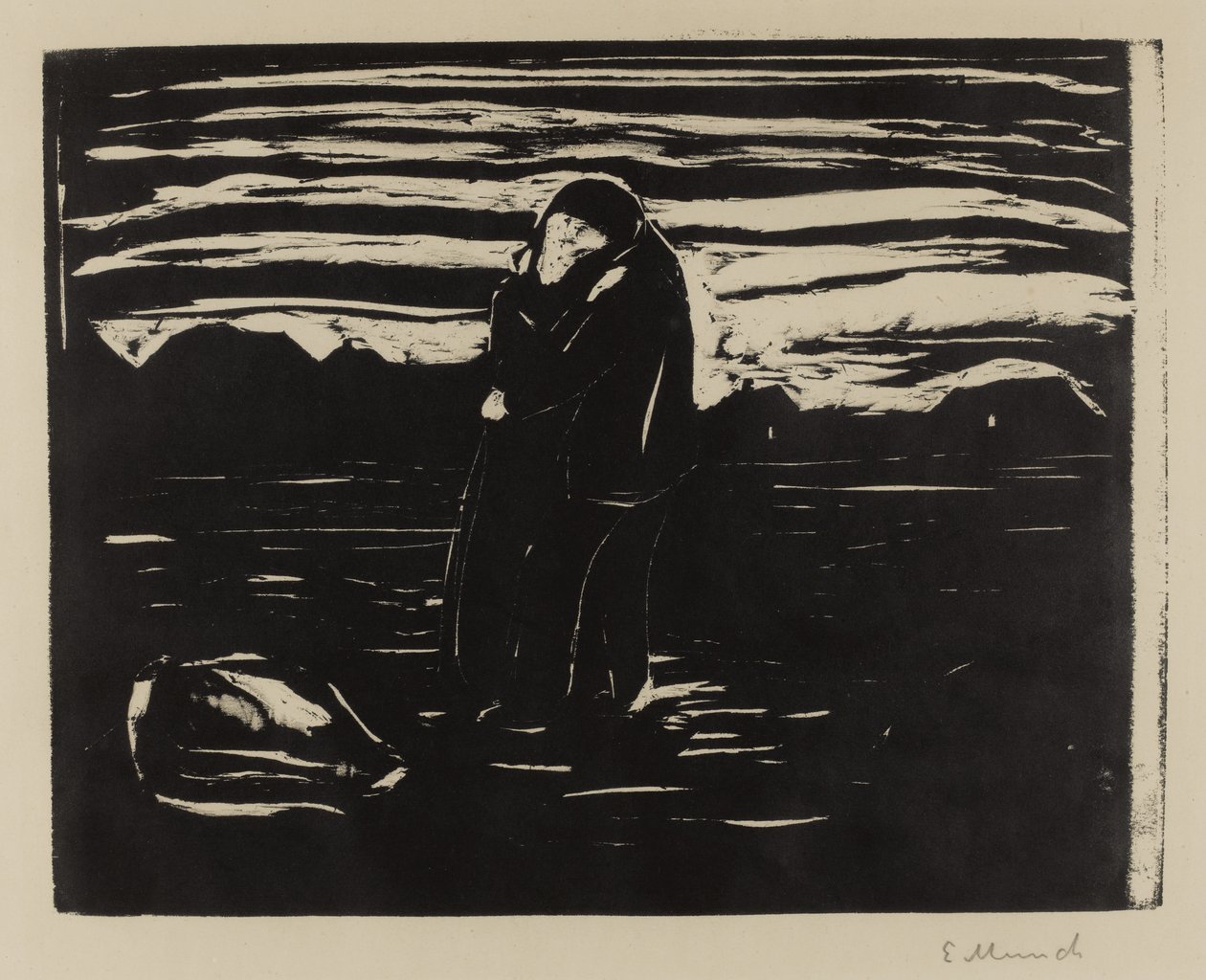 Kus in het veld, 1905 door Edvard Munch