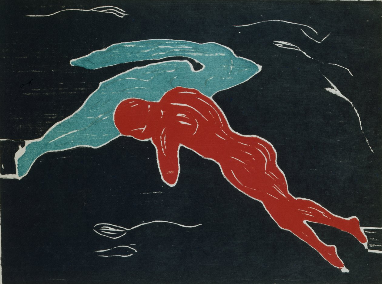 Ontmoeting in de ruimte door Edvard Munch