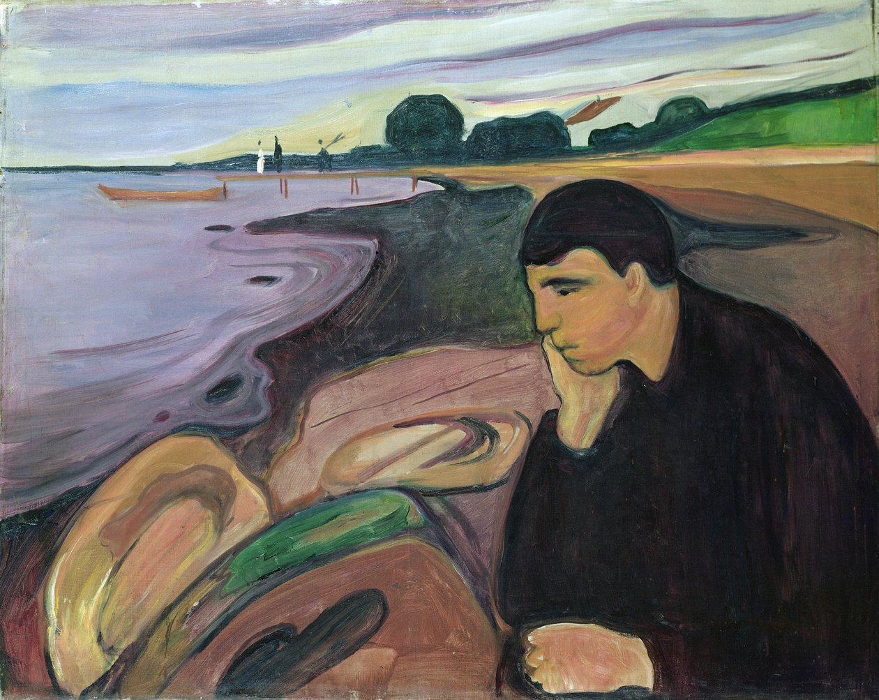 Melancholie door Edvard Munch