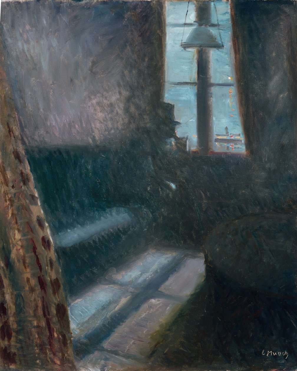 Nacht, Saint Cloud door Edvard Munch