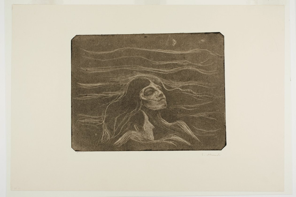 Op de golven van liefde door Edvard Munch