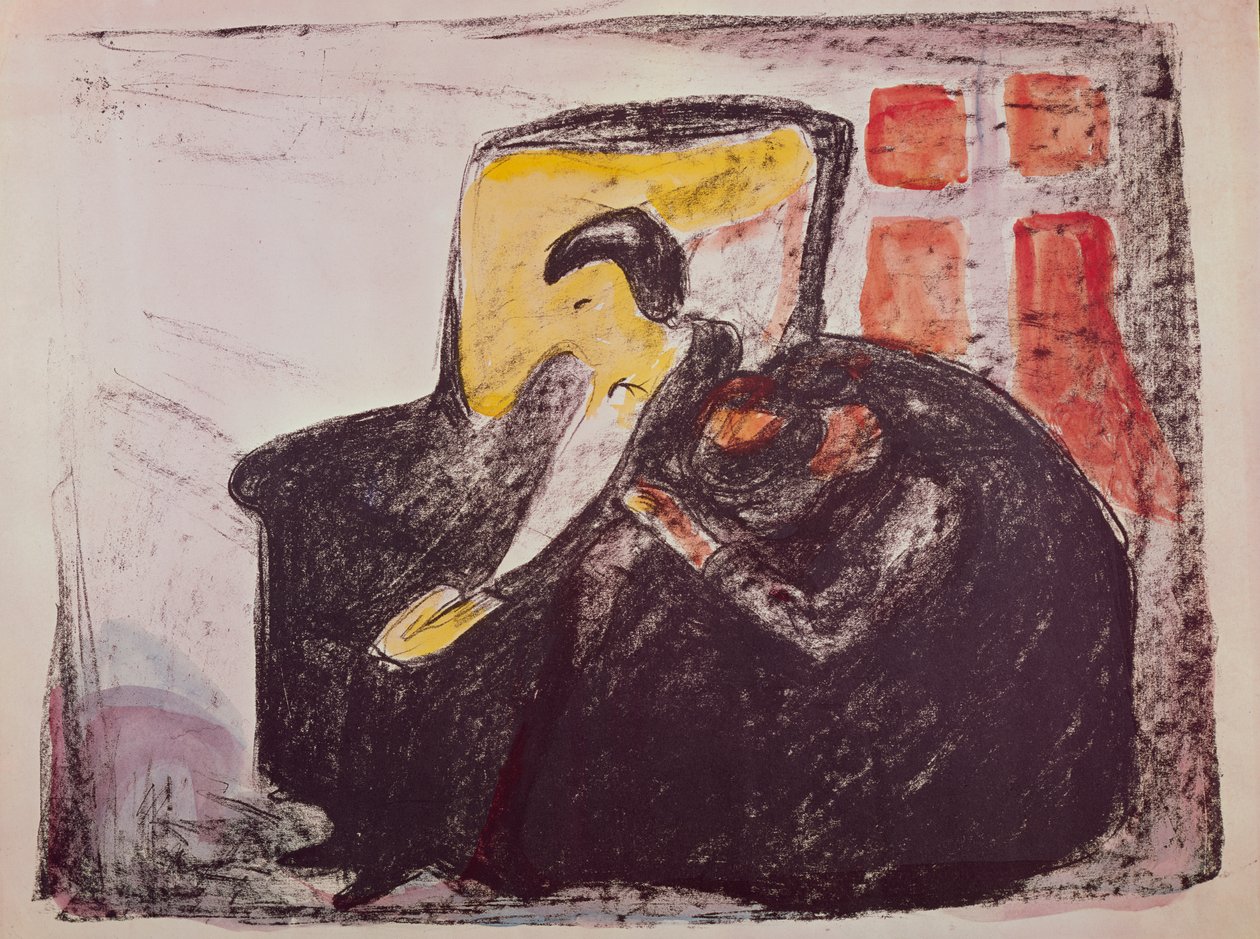 Oswalds inzinking door Edvard Munch