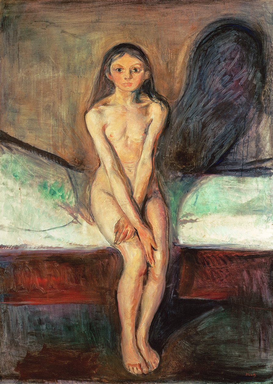 Puberteit. door Edvard Munch