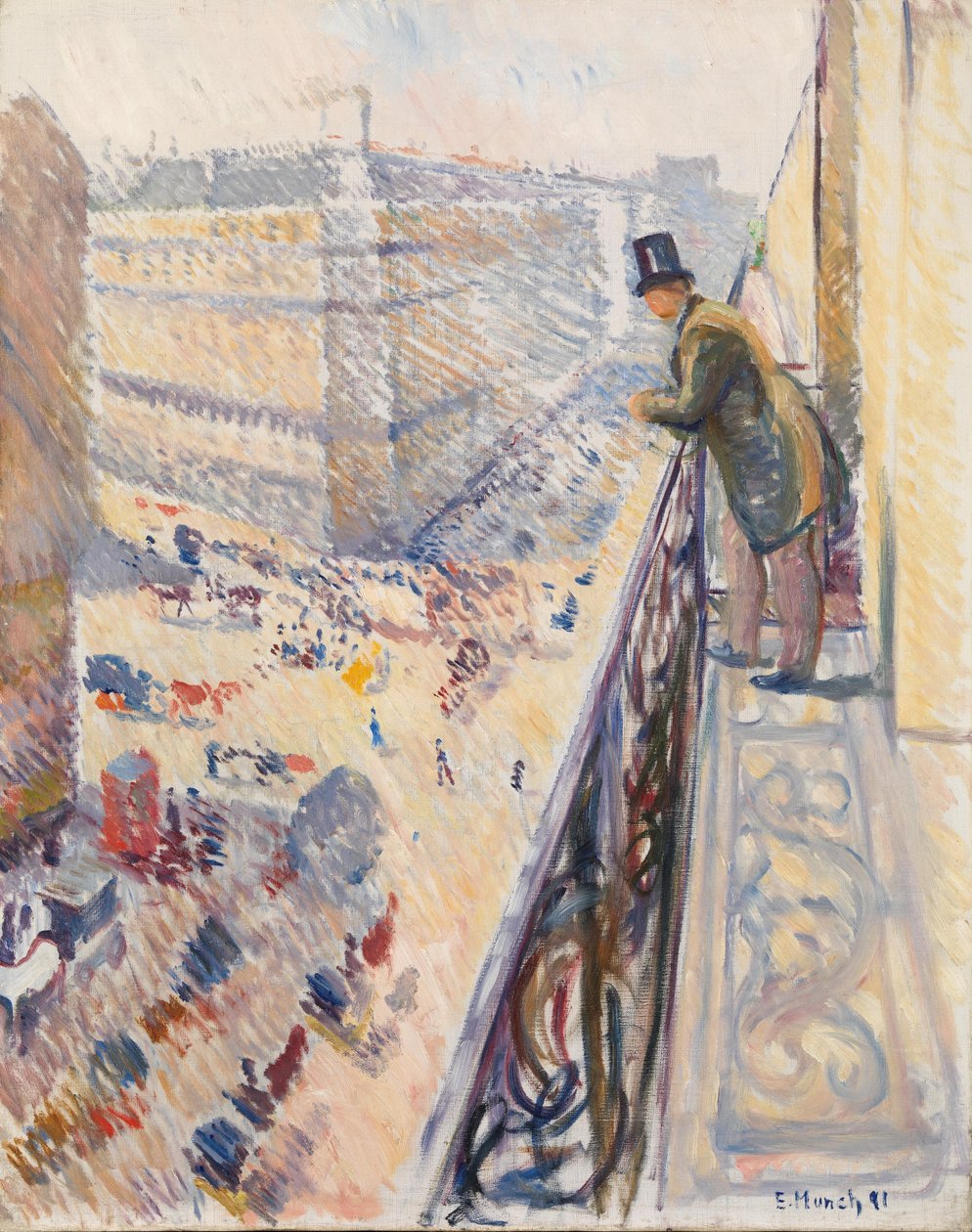 Rue Lafayette door Edvard Munch